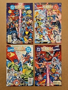 DC Versus Marvel #1,2,3,4 Complete Series Plus Preview 1996 Beautiful NM - Picture 1 of 12