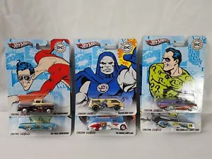 Hot Wheels DC Comics Pop Culture 2011 Set of 6 - Real Rider Riddler Aquaman / A7 - Picture 1 of 10