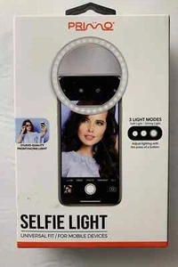 Primo Selfie Light Universal Fit For Mobile Devices 3 Light Modes - Picture 1 of 1