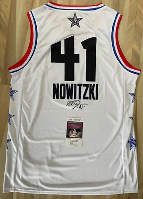Dirk Nowitzki Signed Autograph Auto 2019 Last All Star Game Jersey JSA COA - Image 1 of 4