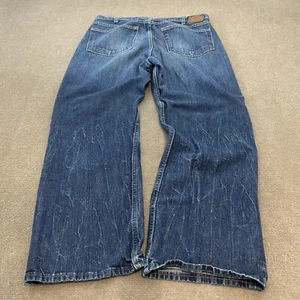 VTG Gap Y2K Jeans Loose Boot Fit Mens 36 Fits 35x28 Distressed Denim Baggy - Picture 1 of 13