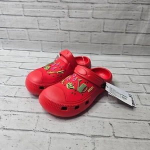 Zuecos sin cordones rojos Aigle Kids Taden 2 Reino Unido 2 unisex jardín impermeables zapatos - Imagen 1 de 10