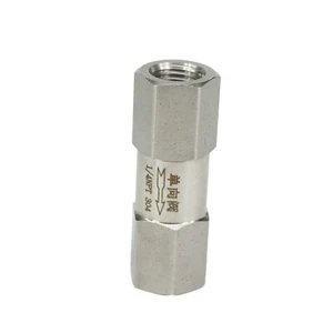 1/4" NPT Female Check One Way Valve 304 Stainless Steel Water Gas Oil Non-return - Picture 1 of 4