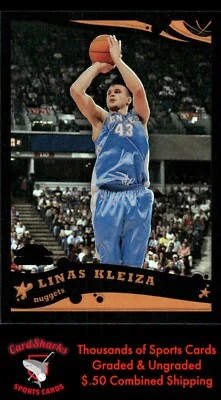 2005 Topps Chrome #175 Linas Kleiza Refractor Black #320/399 Denver Nuggets - Image 1 of 2
