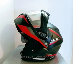 HJC c91 Taly Modular Framed Snowmobile Helmet Red XS S M L XL 2XL 3XL 4XL 5XL BK - Picture 1 of 10