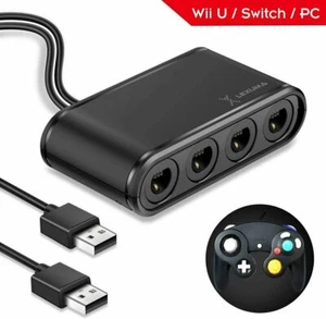 Gamecube Controller Adapter for Wii U PC USB and Switch 4 Ports & No Need Driver - Picture 1 of 4