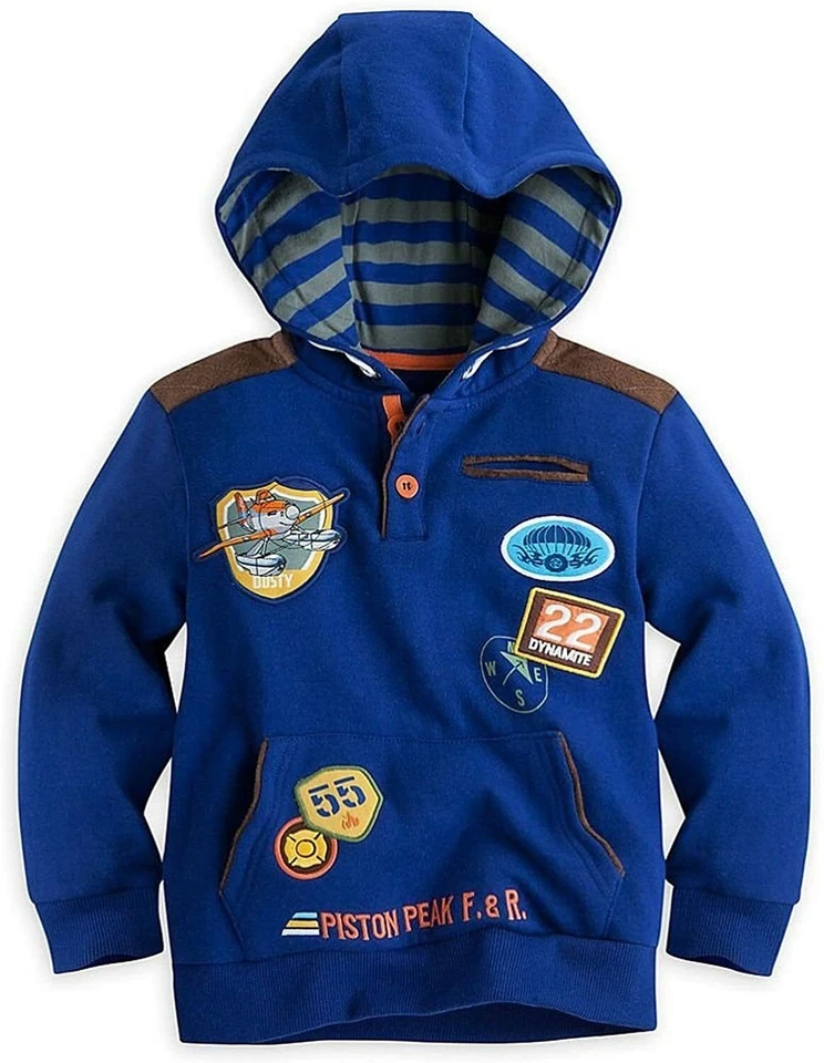 Disney Store Aviones Polvoriento Crophopper Niño Pullover Sudadera con Capucha Talla 7/8 Foto 1 de 1