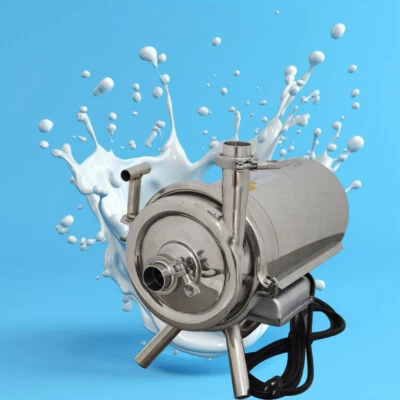 5Ton/h Sanitary Beverage Centrifugal Pump 304 Stainless Steel Food Grade 110V - Image 1 of 4