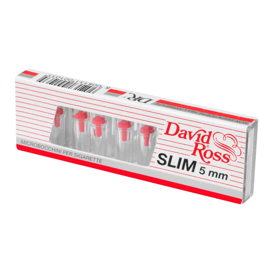 MICROBOCCHINI DAVID ROSS PER SIGARETTE SLIM 5mm IN PLASTICA RIUTILIZZABILI - Immagine 1 di 1