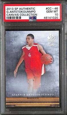 2013-14 SP Authentic Canvas cc46 Giannis Antetokounmpo Rookie PSA 10 GEM MT - Image 1 of 2