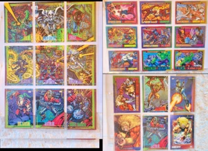 LOT 24 1993 Marvel Fleer Skybox Trading Cards including Famous Battles Wolverine - Picture 1 of 16