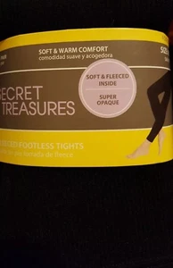 NEW! Secret Treasures lady Fleece & soft footless tights size M/L - Picture 1 of 1