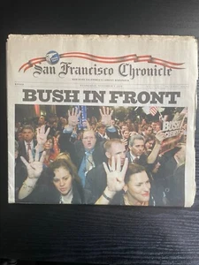San Francisco Chronicle News Paper 3. November 2004 BUSH IN FRONT - Bild 1 von 2