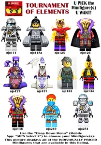 Genuine LEGO U PICK Ninjago TOURNAMENT OF ELEMENTS Minifigures **NEW** - Picture 1 of 35
