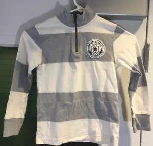 Children's Place Boy's Gray & White Striped Athletic Sweatshirt Size Small 5/6 - Picture 1 of 7