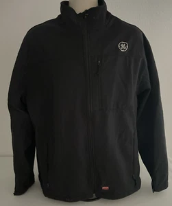 Chaqueta softshell Red Kap para hombre negra XXL bolsillos con cremallera forrada de lana ropa de trabajo - Imagen 1 de 8