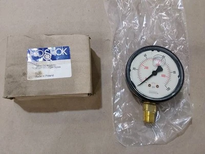 NOSHOK 0-100 PSI/KPA 1/4 NPT Bottom Connect Pressure Gauge - Image 1 of 2