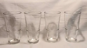 Barra apilable transparente Libbey Duratuff de 20 OZ cerveza pesada 15791 de colección nuevo juego de 4 - Imagen 1 de 7