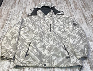 Zero Xposure Snow Jacket Sherpa Lined White Gray RETRO DESIGN XL READ - Picture 1 of 19