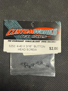 CUSTOMWORKS-5250-4-40X3/16" BUTTON HEAD SCREW - Picture 1 of 1