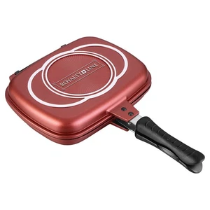 Kaufbei B-Ware Royalty Line Doppelseitige Grillpfanne Burgunderrot, 32 x 24 cm - Bild 1 von 2