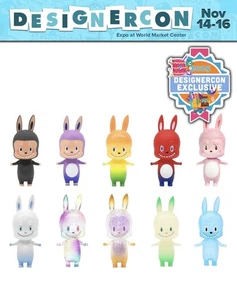 HOW2WORK Clásico Mini Labubu Llaveros Sellado Set de 10 Monstruos DCON Exclusivo - Imagen 1 de 2