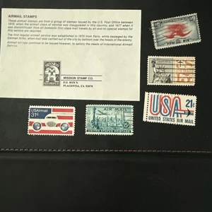 Vintage US Airmail Postage Stamps - Picture 1 of 2