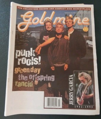 GOLDMINE RECORD MAGAZINE GREEN DAY COVER  395 SEPT 95, INTERVIEWS/NEWS - Image 1 of 4