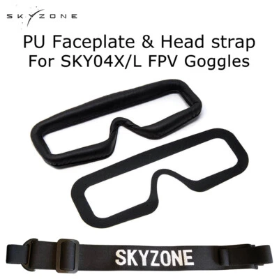 Skyzone SKY04X/L FPV Goggles Head Strap Faceplate Mask Magic Stick Loop Tape - Image 1 of 4