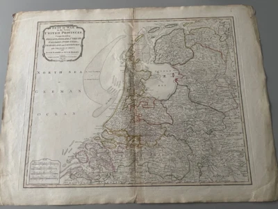 1794 年美国七个省战争座位地图 Laurie & Whittle 著 — 第 1/3 张图片