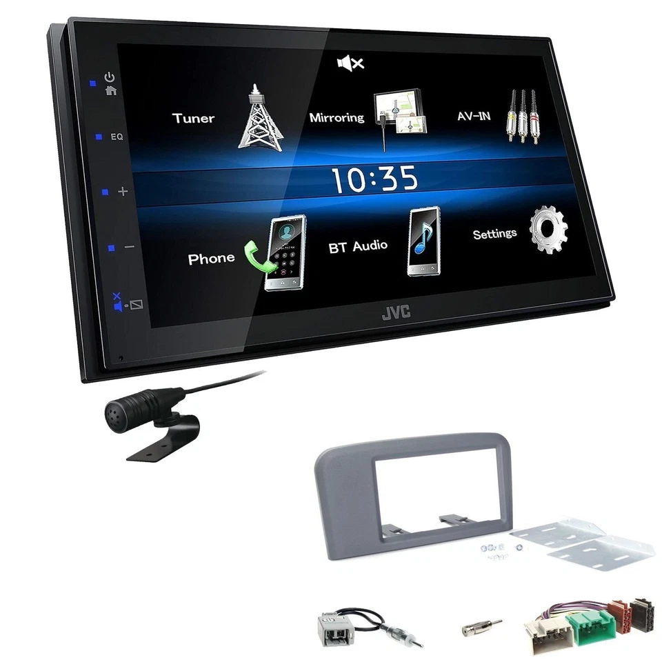 JVC Autoradio Touchscreen Bluetooth USB für Volvo S80 I 1998-2008 anthrazit