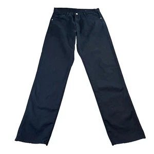 Versace Sport Mens Chino Jeans Straight Leg Dark Blue Cotton W32 L34 * Zip Fly - Picture 1 of 14