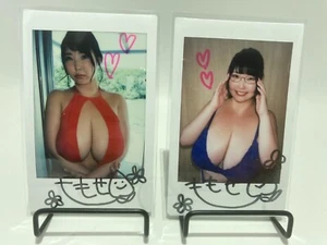Momo Momose Cheki Instax Polaroid Photo Autographed Signed Set of 2 - Picture 1 of 1