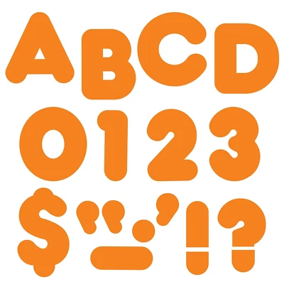 Trend Orange 4" Casual Uppercase Ready Letters, Bulletin Board Decor, 4-Inch, 72 - Image 1 of 3