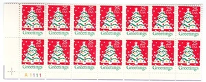 Scott #2515 Christmas Tree Plate Block of 14 Stamps - MNH LL - Picture 1 of 1