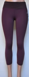 Leggings recortados para mujer RBX Active (CR654) color vino, talla XS - Imagen 1 de 8