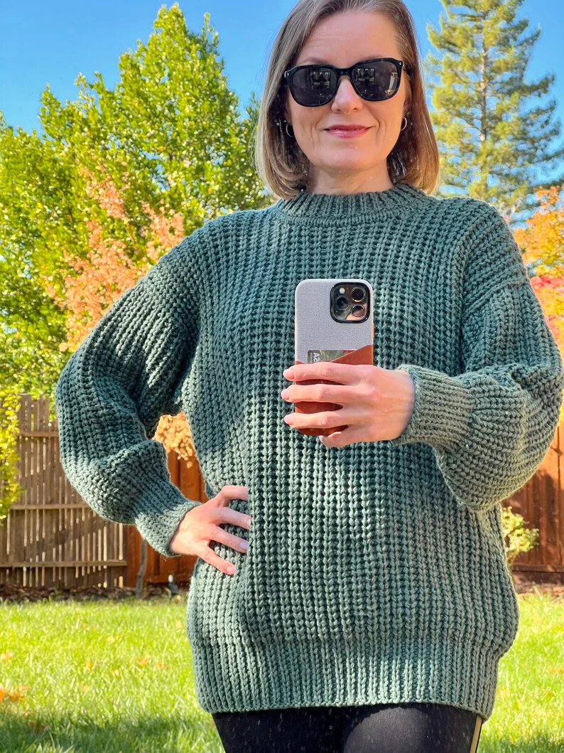 Handmade Cable Knit Sweater, Hand 
