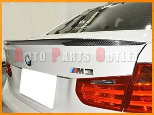 P-Type Carbon Fiber 2x2 Weave Trunk Boot Spoiler Wing F80 BMW M3 Sedan 2015 - Picture 1 of 4