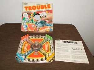 VINTAGE TOY GAME 1980 GABRIEL TROUBLE POP-O-MATIC GAME COMPLETE - Picture 1 of 12