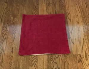 Pottery Barn Faye Textured Linen 20" sq Cardinal Red Pillow Cover NWOT - Picture 1 of 4