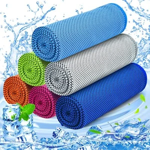 6 Pack Cooling Towel Microfiber Workout Neck Towel for Sports Gym Yoga Camping - Picture 1 of 7