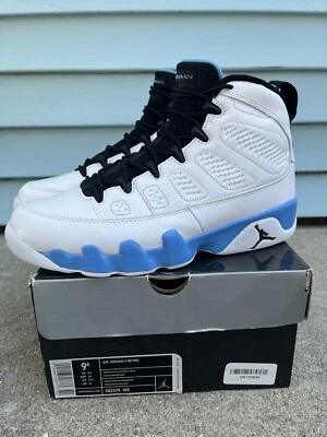 Air Jordan Retro 9 IX Retro UNC 2010 Azul Polvo Carolina VNDS Con Caja Talla 9.5 Foto 1 de 4