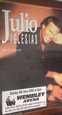 102x152cm Enorme Subway Póster ~ Julio Iglesias 1995 Tour Wembley Arena