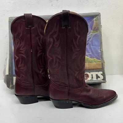 NUEVAS Botas de Vaquera para Mujer Marca Nocona Granate. Talla 8D. 2-7 Foto 1 de 4