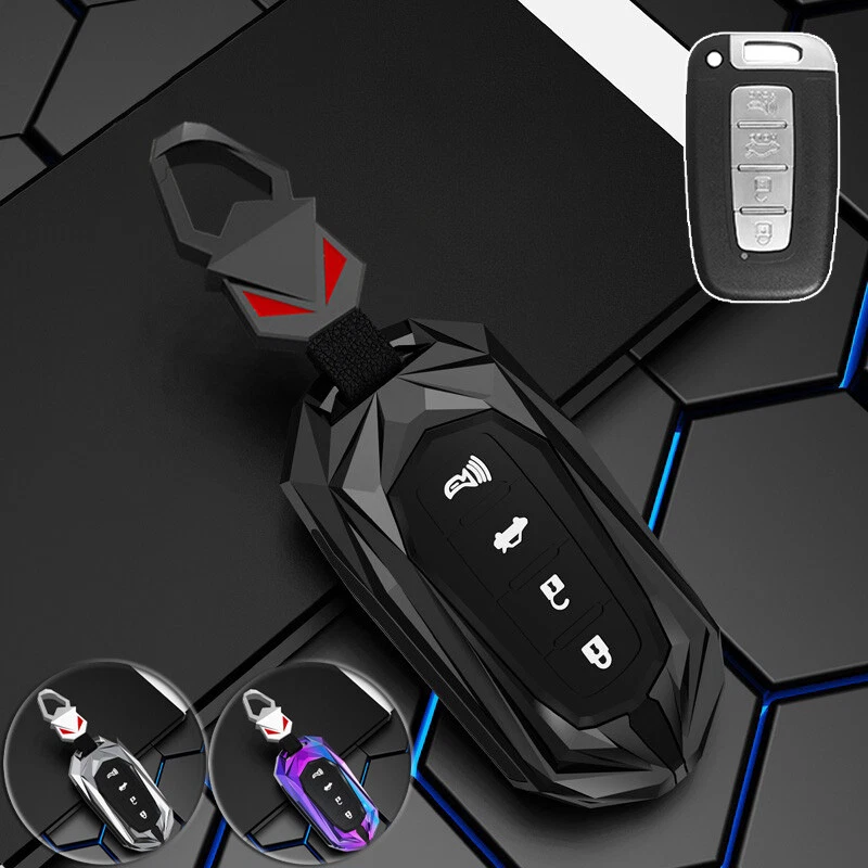 Zinc Alloy Silicone Car Key Fob Case Cover For Hyundai For Kia Sorento Sportage Foto 1 de 4