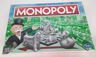 Hasbro Monopoly Juego de Mesa Negociación Rápida Comercio de Propiedades Nuevo Sellado de Fábrica Foto 1 de 4