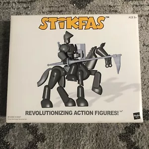 Vintage 2002 Hasbro Stikfas Omega Male AFK6 Armored Knight With Stallion NEU - Bild 1 von 2