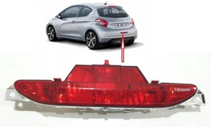 REAR TAIL LOWER CENTER FOG LIGHT LAMP FITS FOR PEUGEOT 208 2012-2019 - Picture 1 of 6