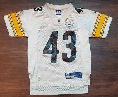 CAMISETA TROY POLAMALU #43 PITTSBURGH STEELERS REEBOK ON FIELD JUVENIL PEQUEÑA (8) Foto 1 de 4