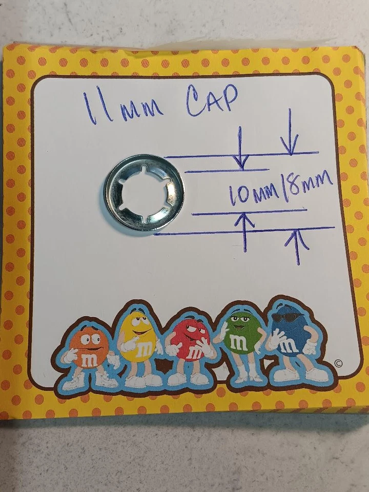 2X 11mm .437" Axle RETAINER CLIP Push On Axle Nut Power Wheels 0801-0226 - Image 1 of 1